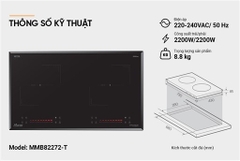 Bếp Đôi Điện Tử Sunhouse Mama MMB82272-T