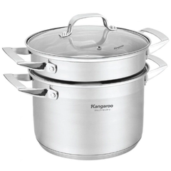 Nồi hấp inox cao cấp 5 lớp Kangaroo KG28IS