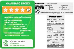 SẢN PHẨM NGỪNG KINH DOANH - Máy lạnh 2 chiều Panasonic 1.5 HP CU/CS-YZ12UKH-8