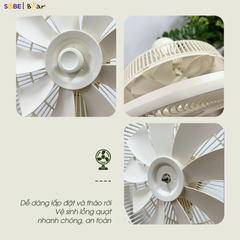 Quạt Đứng Cao Cấp Bear SB-QC47K – Màu Kem, Bản Quốc Tế