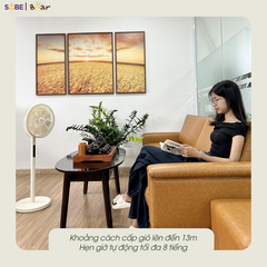 Quạt Đứng Cao Cấp Bear SB-QC47K – Màu Kem, Bản Quốc Tế