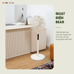 Quạt Đứng Cao Cấp Bear SB-QC47K – Màu Kem, Bản Quốc Tế