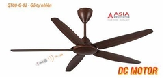 Quạt Trần Cao Cấp Asia Lighting QT08-G-02 (Gỗ tự nhiên)