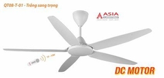Quạt Trần Cao Cấp Asia Lighting QT08-T-01 (Trắng sang trọng)