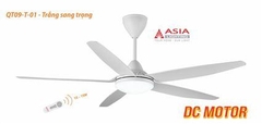 Quạt Trần Đèn Cao Cấp Asia Lighting QT09-T-01 (Trắng sang trọng)