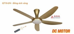 Quạt Trần Đèn Cao Cấp Asia Lighting QT10-DV-01 (Đồng ánh vàng)