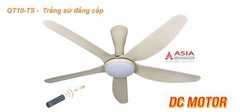 Quạt Trần Đèn Cao Cấp Asia Lighting QT10-TS-01 (Trắng sứ)