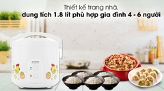 Nồi Cơm Điện Nắp Gài Sharp 1.8 Lít KS-183TJV-CH