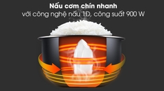 SẢN PHẨM NGỪNG KINH DOANH - Nồi Cơm Điện Nắp Rời Sharp 2.2 lít KSH-D22SV-CH