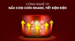 Nồi Cơm Điện Nắp Rời Sharp KSH-D18SV-CR