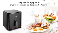 Nồi Chiên Không Dầu Sharp KF-AF70EV-BK 5.5 Lít