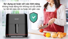 Nồi Chiên Không Dầu Sharp KF-AF70EV-BK 5.5 Lít