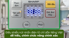 Nồi Cơm Điện Tử Sharp KS-COM08V-SL