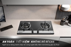 Bếp Gas Âm Kính Sunhouse SHB8836