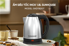 Ấm Siêu Tốc Inox 1.8L Sunhouse SHD1182GT