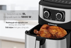 Nồi Chiên Không Dầu 9L Sunhouse SHD4035