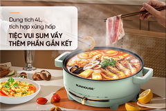Nồi Lẩu Điện Đa Năng 4L Sunhouse SHD4540