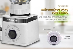 Máy Xay Sinh Tố 3 Cối Sunhouse SHD5582W