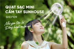 Quạt Sạc Mini Cầm Tay Sunhouse SHD7109