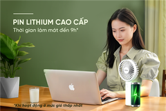 Quạt Sạc Mini Cầm Tay Sunhouse SHD7109