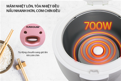 Nồi Cơm Điện 1.8L Sunhouse SHD8607W