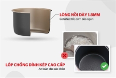 Nồi Cơm Điện 1.8L Sunhouse SHD8663G