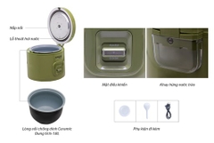 Nồi Cơm Điện 1.8L Sunhouse Mama SHD8665G