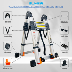 Thang Nhôm Rút Đôi Sumika SK380D NEW