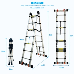 Thang Nhôm Rút Đôi Sumika SK440D NEW