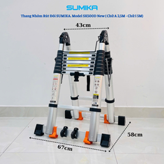Thang Nhôm Rút Đôi Sumika SK500D NEW
