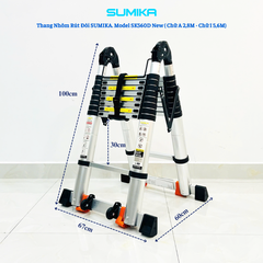 Thang Nhôm Rút Đôi Sumika SK560D NEW