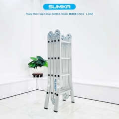 Thang Nhôm Gấp 4 Khúc Sumika SK604
