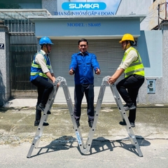 Thang Nhôm Gấp 4 Khúc Sumika SK605