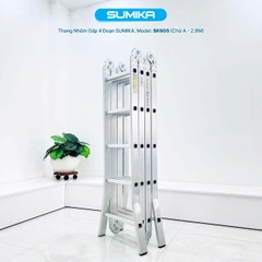 Thang Nhôm Gấp 4 Khúc Sumika SK605