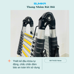 Thang Nhôm Rút Đôi Sumika SK760D NEW
