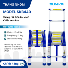 Thang Nhôm Rút Đơn Đai Xanh Sumika SKB440
