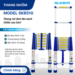 Thang Nhôm Rút Đơn Đai Xanh Sumika SKB510