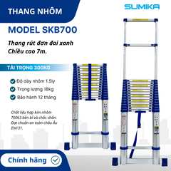 Thang Nhôm Rút Đơn Đai Xanh Sumika SKB700