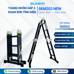 Thang Nhôm Gấp 4 Khúc Sumika SKM203 NEW