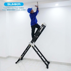 Thang Nhôm Gấp 4 Khúc Sumika SKM204 NEW