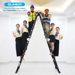 Thang Nhôm Gấp 4 Khúc Sumika SKM205 NEW