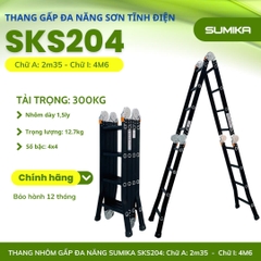 Thang Nhôm Gấp 4 Khúc Sumika SKS204