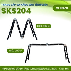 Thang Nhôm Gấp 4 Khúc Sumika SKS204