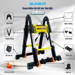Thang Nhôm Rút Đôi Sơn Tĩnh Điện Sumika SKS380D