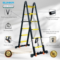 Thang Nhôm Rút Đôi Sơn Tĩnh Điện Sumika SKS380D