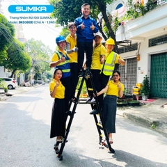Thang Nhôm Rút Đôi Sơn Tĩnh Điện Sumika SKS380D
