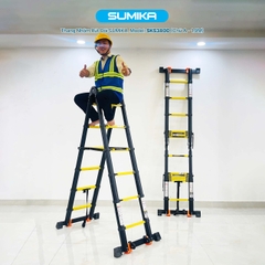 Thang Nhôm Rút Đôi Sơn Tĩnh Điện Sumika SKS380D