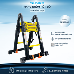 Thang Nhôm Rút Đôi Sơn Tĩnh Điện Sumika SKS500D