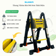 Thang Nhôm Rút Đôi Sơn Tĩnh Điện Sumika SKS560D