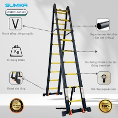 Thang Nhôm Rút Đôi Sơn Tĩnh Điện Sumika SKS560D